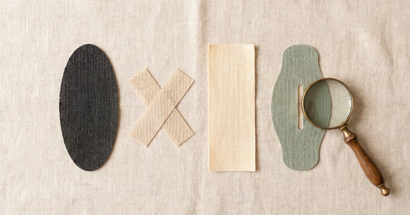 Different mouth tape options arranged on linen for comparison